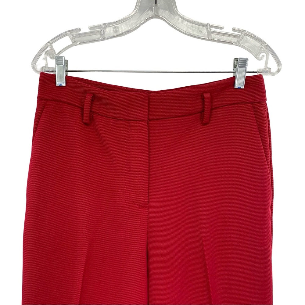 Ann Taylor Red Knit Wide Leg Trouser Pants Size 6 - Picture 3 of 7